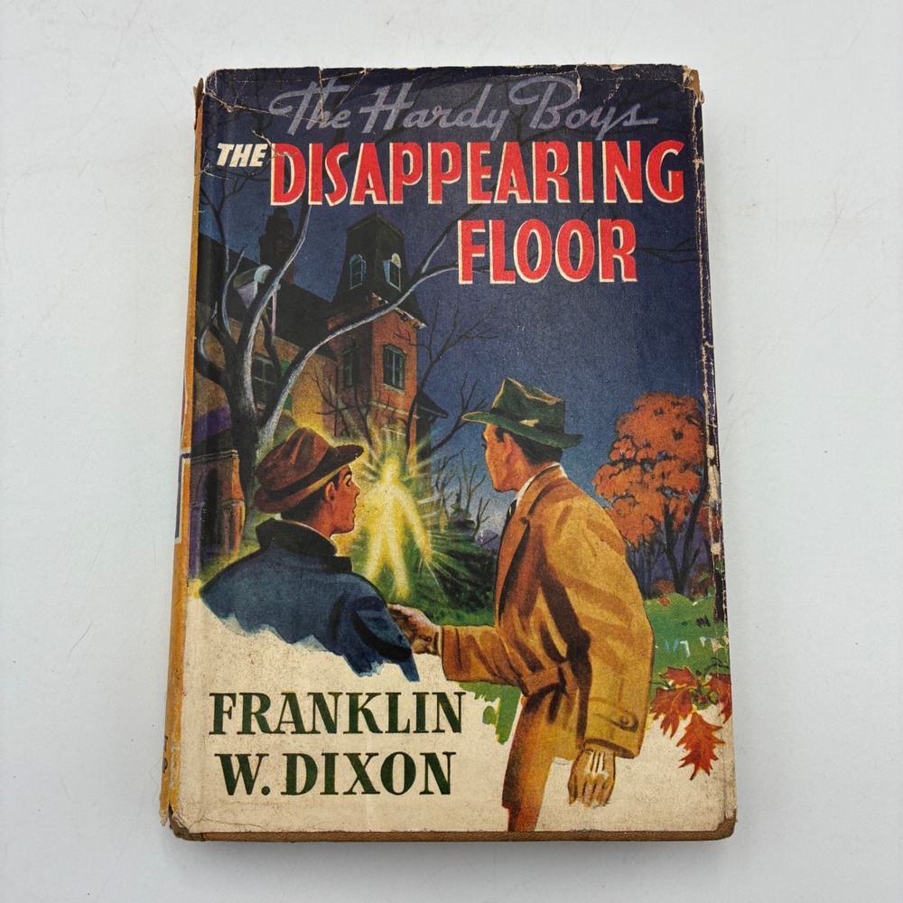 Hardy Boys The Disappearing Floor Franklin W Dixon 1940 Grosset & Dunlap Book DJ
